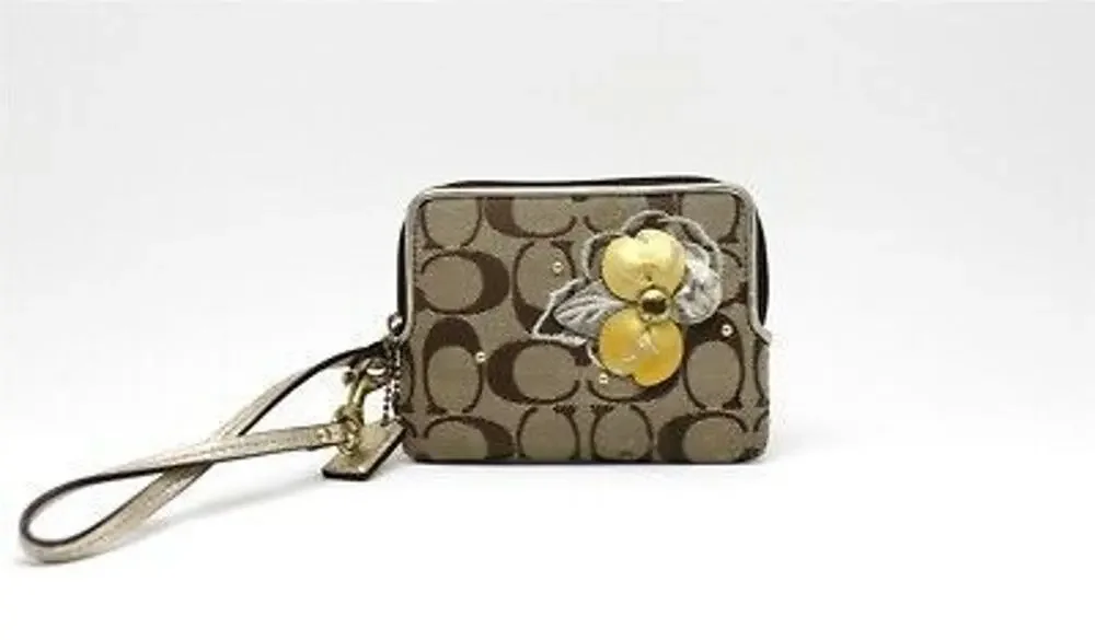 Vintage Coach Signature Wristlet